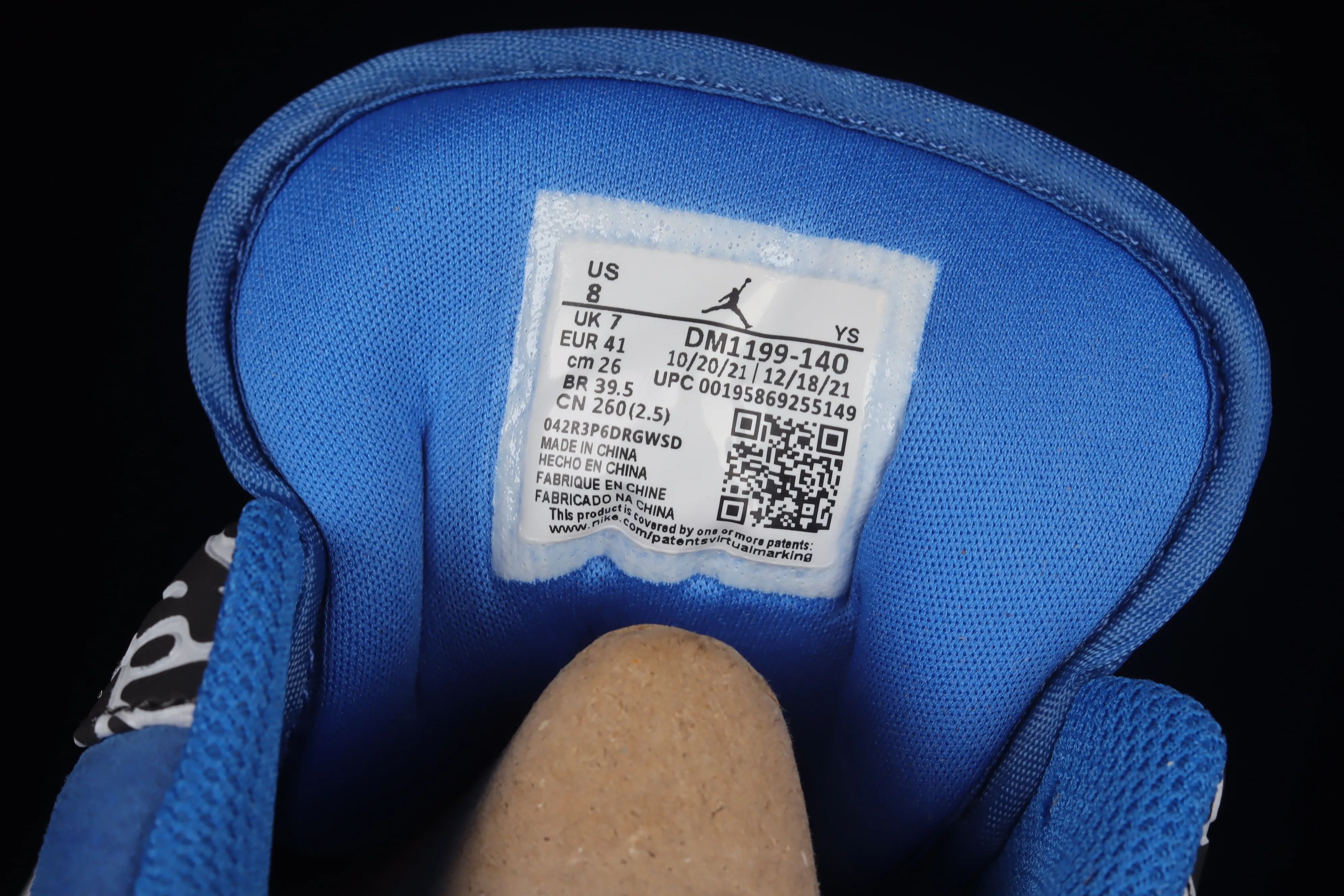 All categories Air Jordan Jordan series basketball shoes Air Jordan 1 Low Air Jordan 1 Low "True Blue" AJ1 Joe 1 burst white and blue color low-top basketball shoes DM1199-140